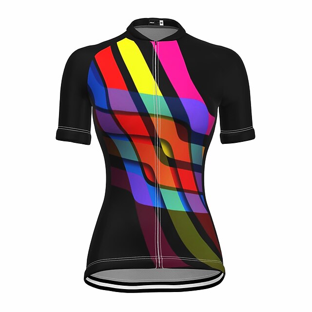 

21Grams Women's Short Sleeve Cycling Jersey Summer Spandex Black Bike Top Mountain Bike MTB Road Bike Cycling Quick Dry Moisture Wicking Sports Clothing Apparel / Stretchy / Athleisure