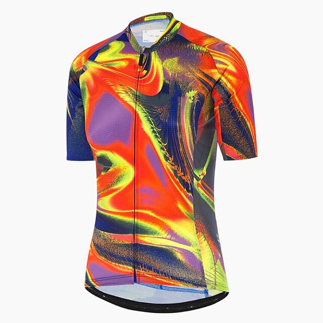 Sports & Outdoors Cycling | 21Grams Mens Short Sleeve Cycling Jersey Bike Top with 3 Rear Pockets Mountain Bike MTB Road Bike Cy