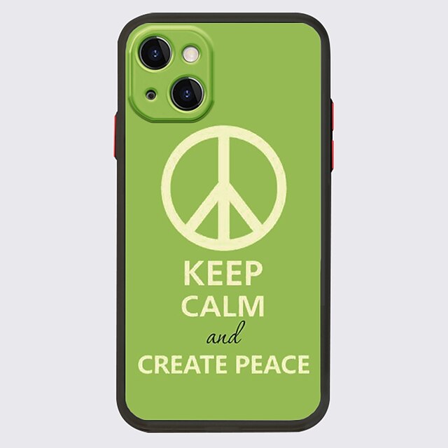 

PEACE LOVE NO WAR Phone Case For Apple iPhone 13 Pro Max 12 11 SE 2020 X XR XS Max 8 7 Unique Design Protective Case Shockproof Dustproof Back Cover TPU