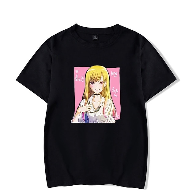 

Inspired by My Dress-up Darling Marin Kitagawa T-shirt Anime 100% Polyester Anime Harajuku Graphic Kawaii T-shirt For Men's / Women's / Couple's