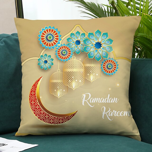 Home & Garden Home Decor | Ramadan Double Side Cushion Cover 4PC Soft Decorative Square Throw Pillow Cover Cushion Case Pillowca