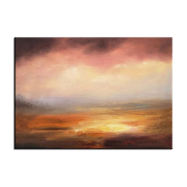 Home & Garden Wall Art | Oil Painting Handmade Hand Painted Wall Art Landscape Impression Dusk Abstract Home Decoration Decor St