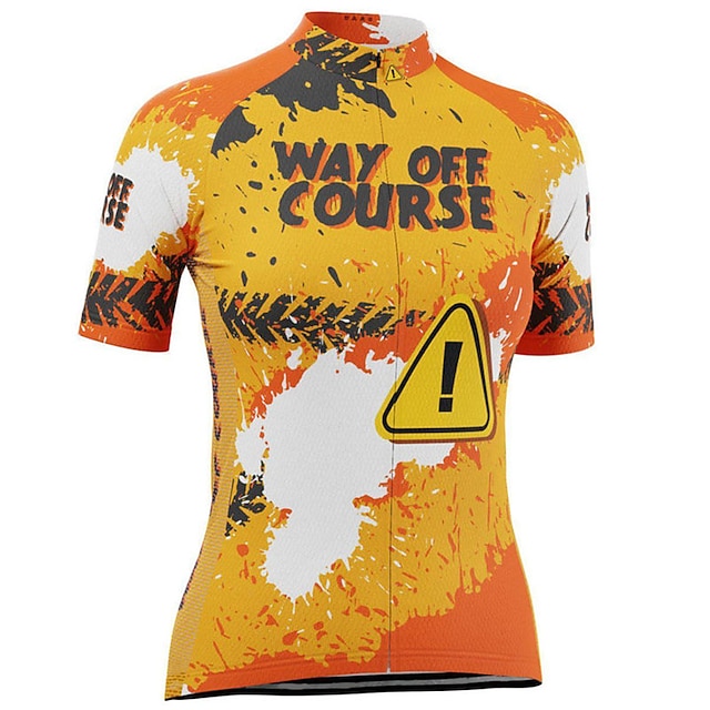 

21Grams Women's Short Sleeve Cycling Jersey Summer Spandex Pink Yellow Graffiti Bike Top Mountain Bike MTB Road Bike Cycling Quick Dry Moisture Wicking Sports Clothing Apparel / Stretchy
