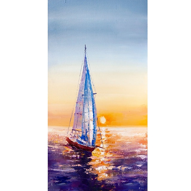 

Oil Painting Hand Painted Vertical Abstract Landscape Classic Modern Rolled Canvas (No Frame)