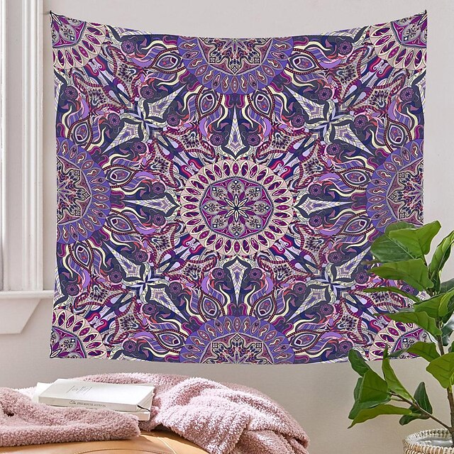 

Mandala Bohemian Wall Tapestry Art Decor Blanket Curtain Hanging Home Bedroom Living Room Dorm Decoration Boho Hippie Psychedelic Floral Flower Lotus Indian