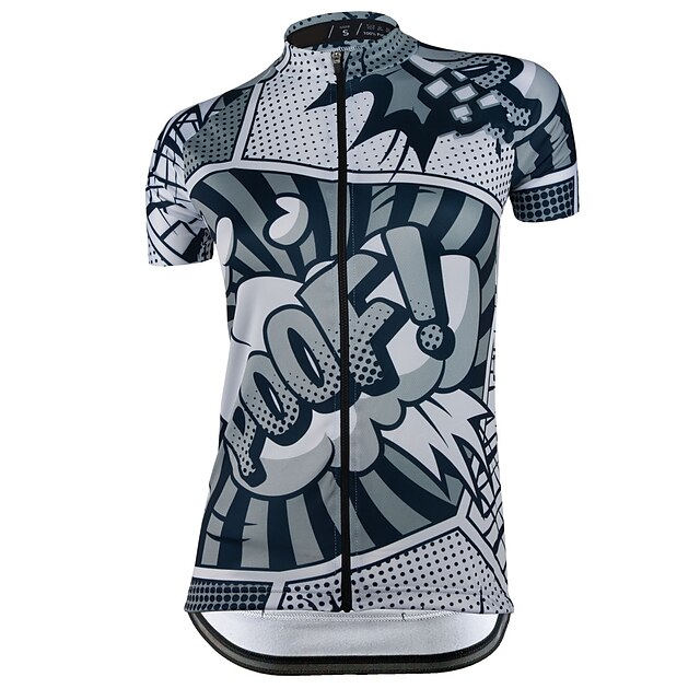 

21Grams Women's Short Sleeve Cycling Jersey Summer Spandex Grey Bike Top Mountain Bike MTB Road Bike Cycling Quick Dry Moisture Wicking Sports Clothing Apparel / Stretchy / Athleisure