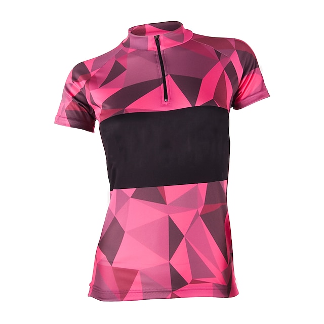 

21Grams Women's Short Sleeve Cycling Jersey Summer Spandex Green Pink Bike Top Mountain Bike MTB Road Bike Cycling Quick Dry Moisture Wicking Sports Clothing Apparel / Stretchy / Athleisure