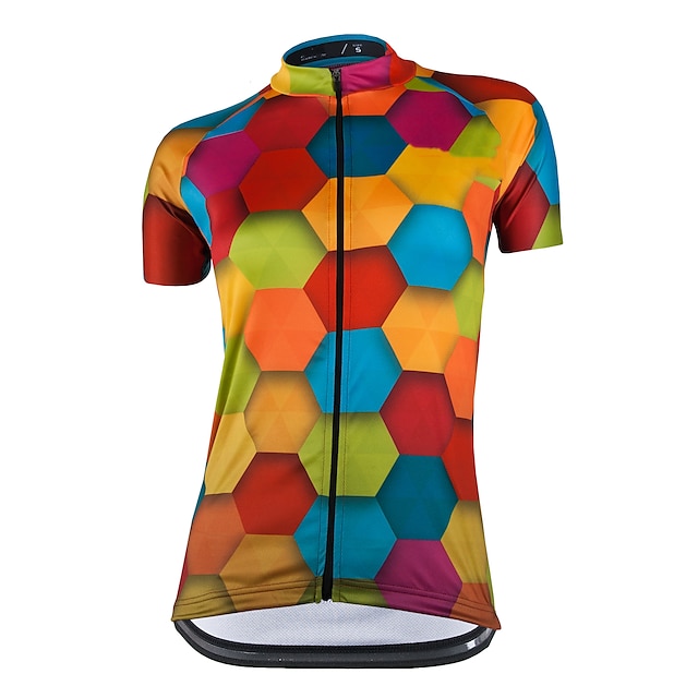 

21Grams Women's Short Sleeve Cycling Jersey Summer Spandex Red Bike Top Mountain Bike MTB Road Bike Cycling Quick Dry Moisture Wicking Sports Clothing Apparel / Stretchy / Athleisure