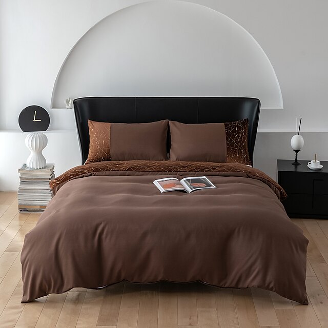 

Solid Color 3-Pieces Duvet Cover Set Hotel Bedding Sets Kids Comforter Cover with Soft Microfiber, Include 1 Duvet Cover, 2 Pillowcases
