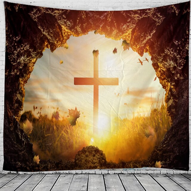 

Happy Easter Wall Tapestry Art Decor Blanket Curtain Hanging Home Bedroom Living Room Decoration