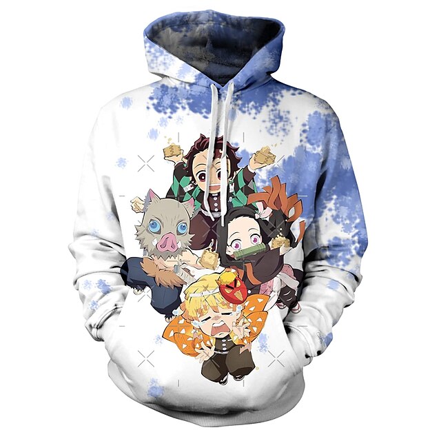 

Inspired by Demon Slayer: Kimetsu no Yaiba Agatsuma Zenitsu Kamado Tanjiro Hoodie Cartoon 100% Polyester Anime Harajuku Graphic Kawaii Hoodie For Men's / Women's / Couple's
