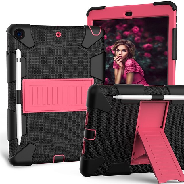 

Tablet Case Cover For Apple iPad 10.2'' 9th 8th 7th iPad mini 6th Portable Pencil Holder Shockproof Solid Colored Silica Gel