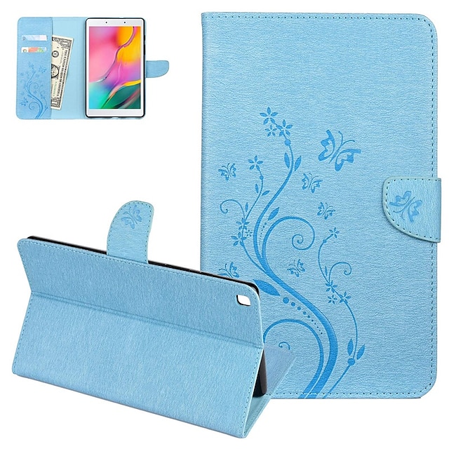 

Galaxy Tab A 8.0 Case Pretty Nice Cute Butterfly Flip Stand Case PU Leather Folio Pocket Cover for Samsung Galaxy Tab A8 Galaxy Tab S8 11'' S7 11'' Tab A8 10.5'' Tab A7 Lite 8.7'' 2022 2021