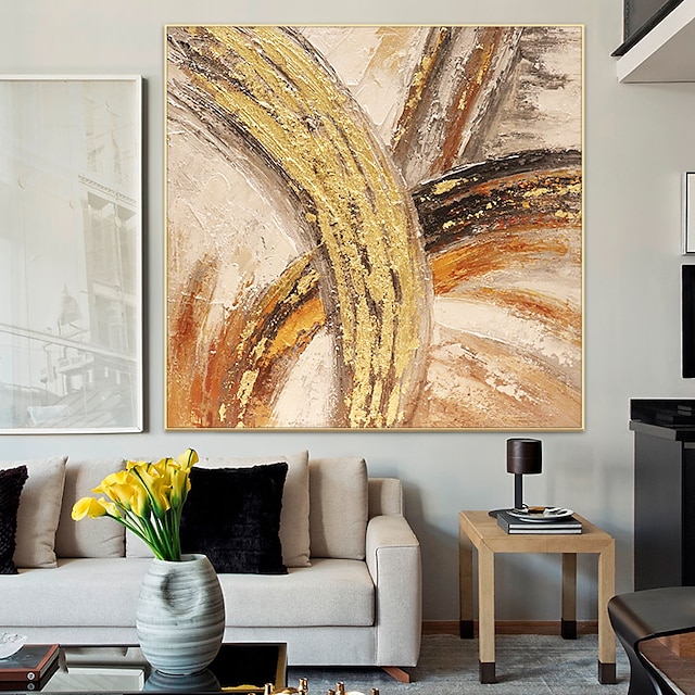 Home & Garden Wall Art | Oil Painting Hand Painted Square Abstract Landscape Classic Modern Rolled Canvas (No Frame) - AR42948