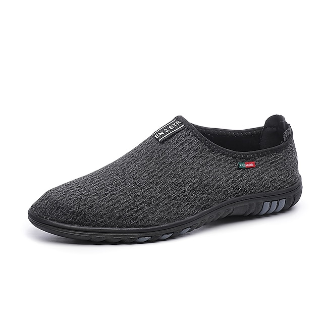 

Men's Loafers Slip-Ons Summer Loafers Sporty Casual Daily Outdoor Mesh Booties / Ankle Boots Black Gray Spring Summer