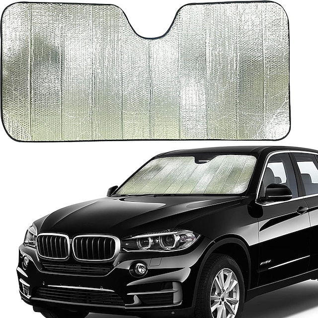 Consumer Electronics Automotive | StarFire 1pcs Accordion Sun Shade for Car Silver Car Shade Front Windshield to Block Harmful U