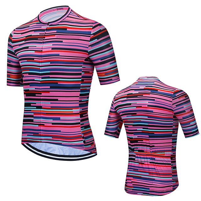 Sports & Outdoors Cycling | 21Grams Mens Short Sleeve Cycling Jersey Bike Top with 3 Rear Pockets Mountain Bike MTB Road Bike Cy