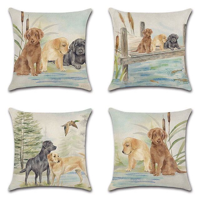 

Farm House Double Side Cushion Cover 4PC Soft Decorative Square Throw Pillow Cover Cushion Case Pillowcase for Bedroom Livingroom Superior Quality Machine Washable Indoor Cushion for Sofa Couch Bed Chair