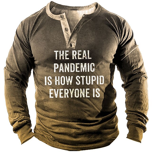

Men's Sweatshirt Pullover Graphic Letter Sports Outdoor Casual Daily 3D Print Basic Casual Hoodies Sweatshirts Brown