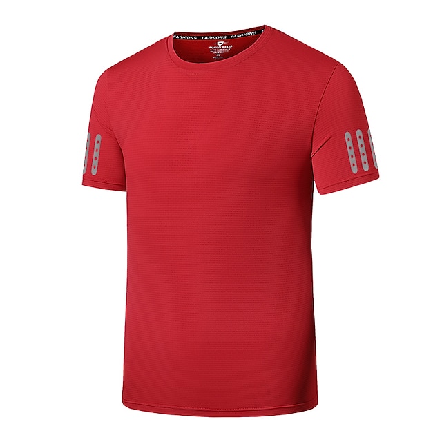 Sports & Outdoors Running, Jogging & Walking | Mens Running Shirt Top Athleisure Summer Elastane Breathable Quick Dry Soft Fitne