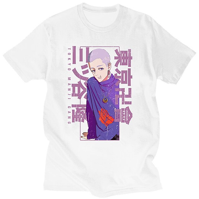 

Inspired by Tokyo Revengers Takashi Mitsuya T-shirt Cartoon 100% Polyester Anime Harajuku Graphic Kawaii T-shirt For Men's / Women's / Couple's