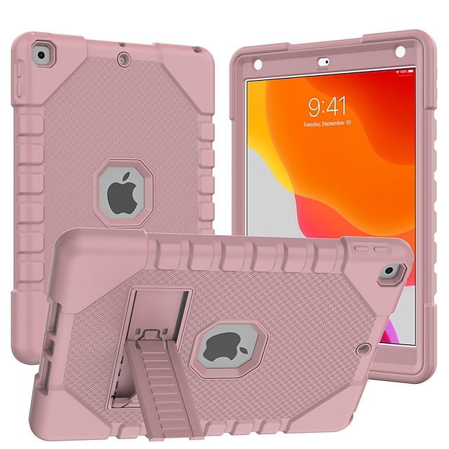  Tablet case cover voor apple ipad 10.2 ''9th 8th 7th ipad mini 6th draagbare met stand met windows effen gekleurde silicagel pc