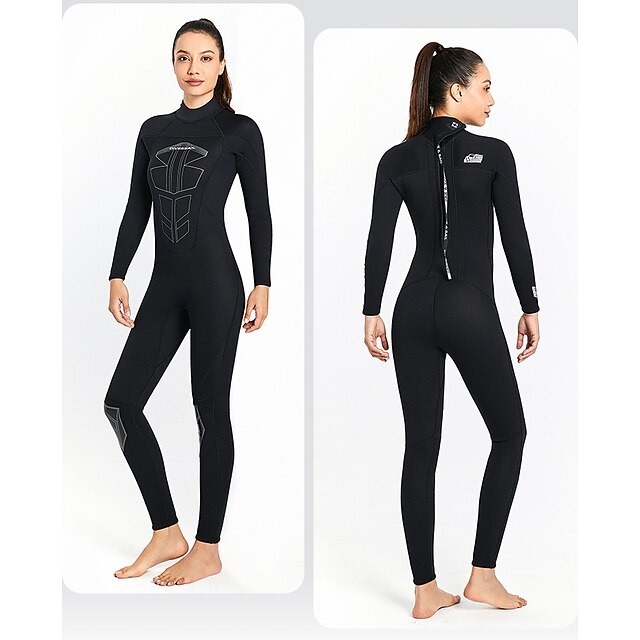 Sports & Outdoors Surfing, Diving & Snorkeling | Dive&Sail Womens Full Wetsuit 3mm SCR Neoprene Diving Suit Thermal Warm Windpro