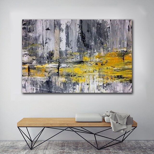 Home & Garden Wall Art | Handmade Oil Painting CanvasWall Art Decoration Abstract Knife Painting Landscape Yellow For Home Decor