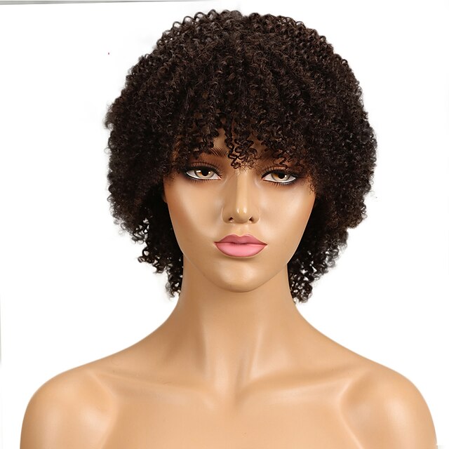 Beauty & Hair Wigs & Hair Pieces | Human Hair Wigs For Women Short Curly Women Wigs Remy Brazilian Curly Human Hair Wig Machine 