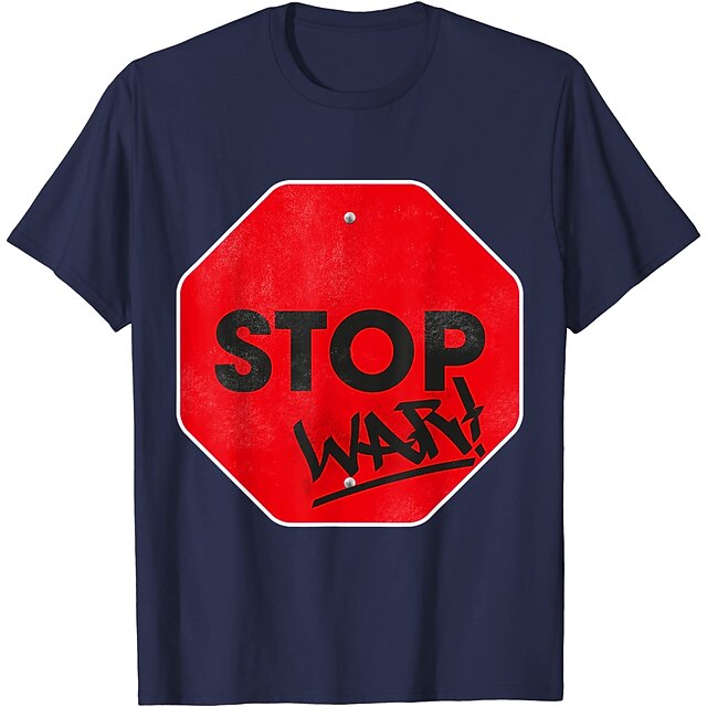 

Inspired by Love and Peace No War Peace T-shirt Cartoon 100% Polyester Anime Harajuku Graphic Kawaii T-shirt For Men's / Women's / Couple's