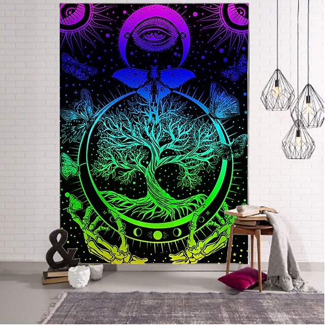 Home & Garden Home Decor | Colorful Tree Bohemian Style Tapestry Art Deco Blanket Curtain Hanging Home Bedroom Living Room Decor