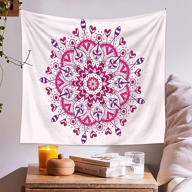 

Mandala Bohemian Wall Tapestry Art Decor Blanket Curtain Hanging Home Bedroom Living Room Dorm Decoration Boho Hippie Psychedelic Floral Flower Lotus Indian
