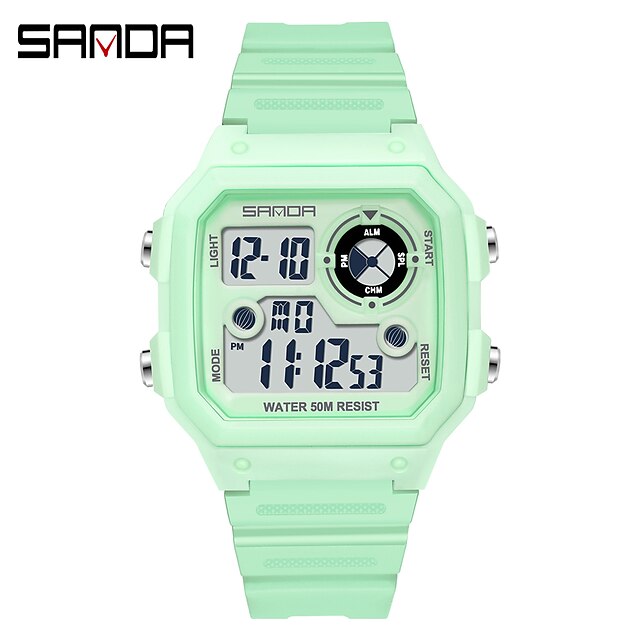 

SANDA Digital Watch for Men Digital Digital Stylish Stylish Modern Style Waterproof Alarm Clock Stopwatch Plastic Silicone Fashion