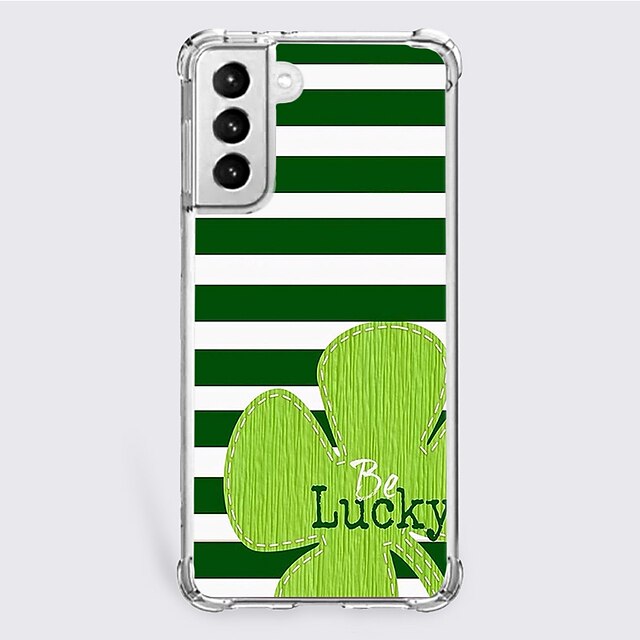 

St. Patrick's Day Phone Case For Samsung Galaxy S22 S21 S20 Plus Ultra FE Unique Design Protective Case Shockproof Dustproof Back Cover TPU