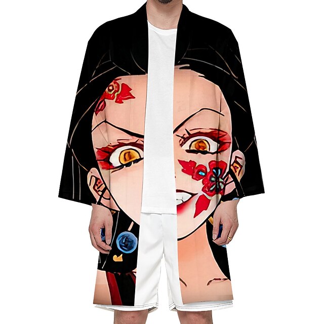 

Inspired by Demon Slayer: Kimetsu no Yaiba Daki Cosplay Costume Cartoon Terylene Anime Harajuku Graphic Kawaii Outerwear For Men's