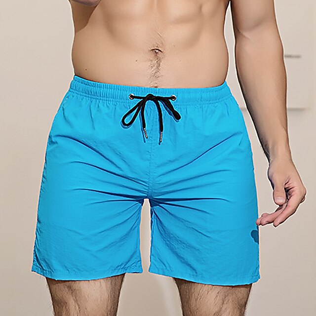 

Men's Stylish Simple Shorts Beach Shorts Pocket Patchwork Elastic Drawstring Design Short Pants Daily Holiday Micro-elastic Solid Color Breathable Lightweight Mid Waist ArmyGreen Blue White Black