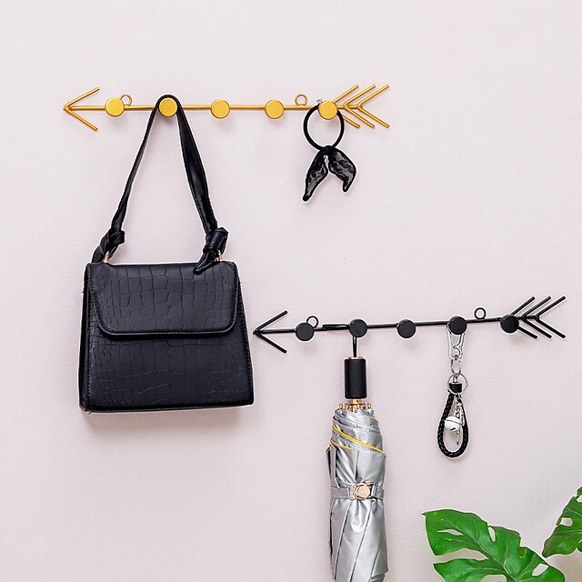 

Iron Wall Hooks Rectangle Cool / New Design Home Organization Storage 1pc