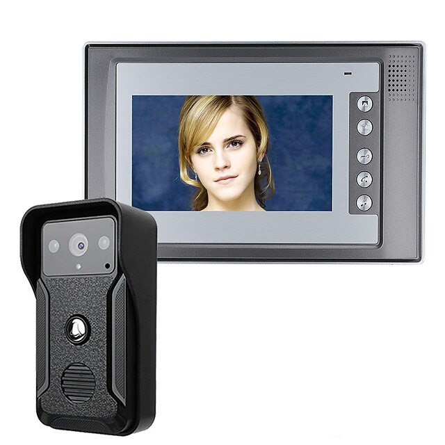

MOUNTAINONE SY803QA11 - SY803QA12 Interphone Wired Multifamily video doorbell 7 inch Ding dong 960 480 3 Pixel One to One video doorphone