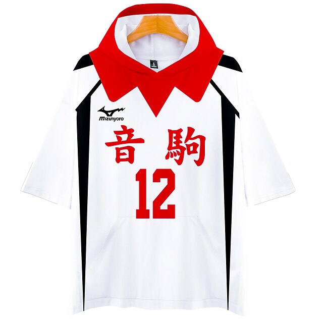 

Inspired by Haikyuu Nekoma high school Hinata ShoYou T-shirt Cartoon 100% Polyester Anime Harajuku Graphic Kawaii T-shirt For Men's / Women's / Couple's