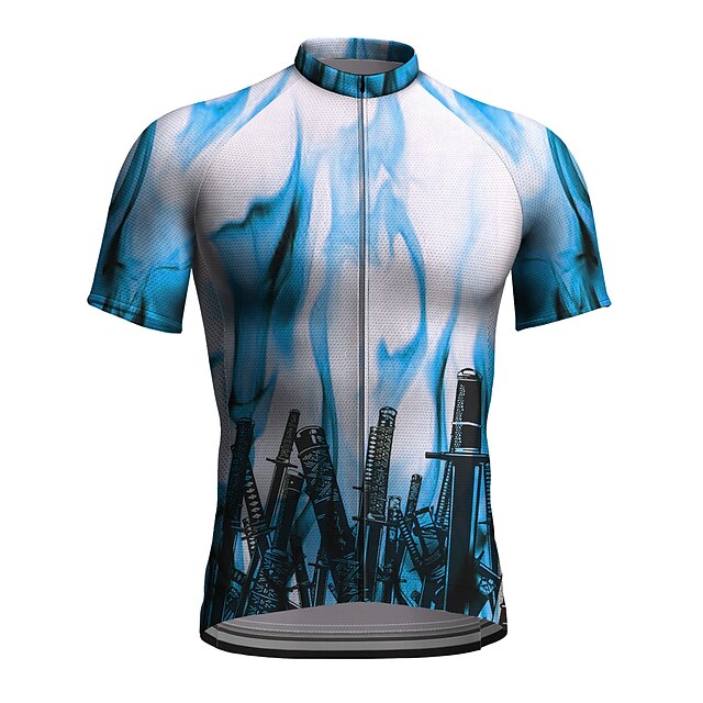 Summer Mens Cycling Short Sleeve Jersey Tops MTB Bike Bicycle Clothing Quick dry 