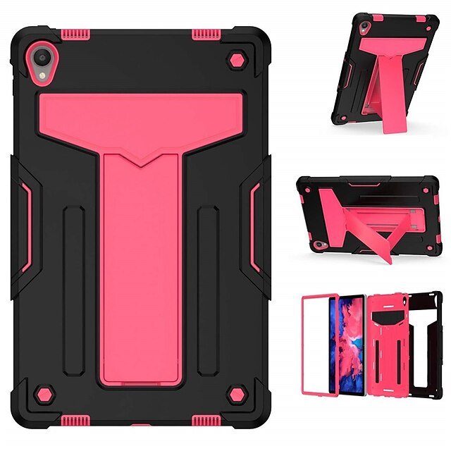 

Tablet Case Cover For Lenovo Tab P11 Case 11.0 inch 2021 Released (Model TB-J606F TB-J606X) 3-Layers Combo Heavy Duty Drop Protection Rugged Shockproof Tablet Cover with Kickstand