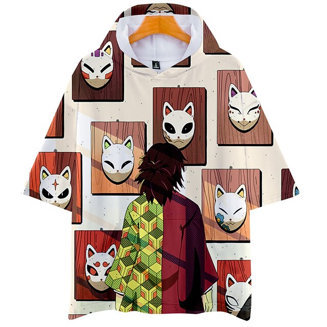

Inspired by Demon Slayer: Kimetsu no Yaiba Tomioka Giyuu Hoodie Cartoon 100% Polyester Anime Harajuku Graphic Kawaii Hoodie For Men's / Women's / Couple's