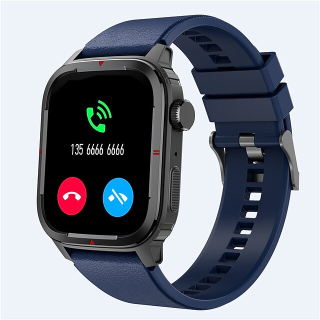 

Q25 Smart Watch 1.7 inch Smartwatch Fitness Running Watch Bluetooth Temperature Monitoring Pedometer Call Reminder Compatible with Android iOS Women Men Long Standby Step Tracker Custom Watch Face IP