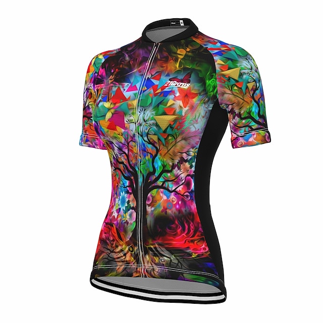 Damen Radtrikot Set Kurzarm - Mit 5D Gepolsterter Fahrradhose, Schnelltrocknend & Reflektierend