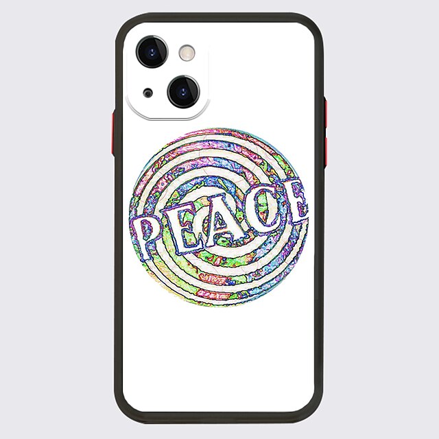 

PEACE LOVE NO WAR Phone Case For Apple iPhone 13 12 Pro Max 11 SE 2020 X XR XS Max 8 7 Unique Design Protective Case Shockproof Dustproof Back Cover TPU
