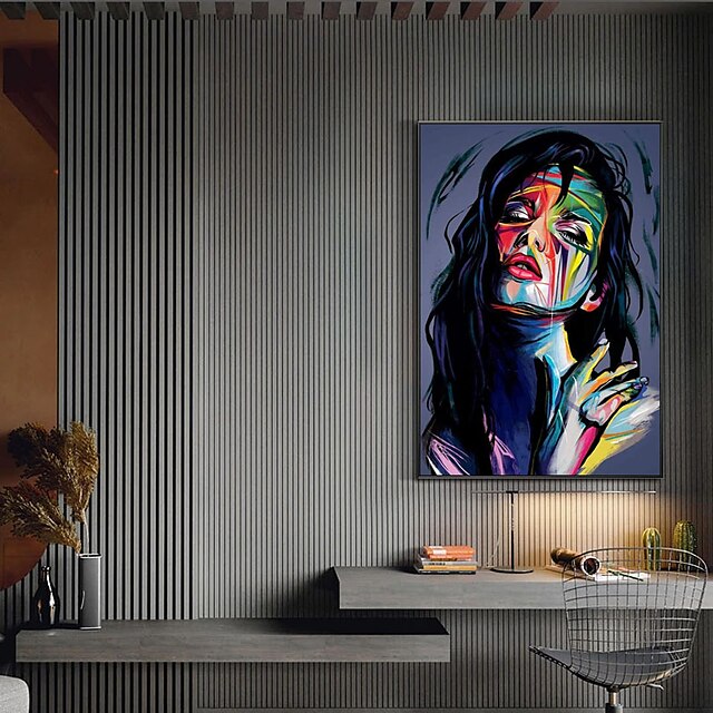 Home & Garden Wall Art | Oil Painting Handmade Hand Painted Wall Art Modern Knife Street Abstract People Home Decoration Decor R