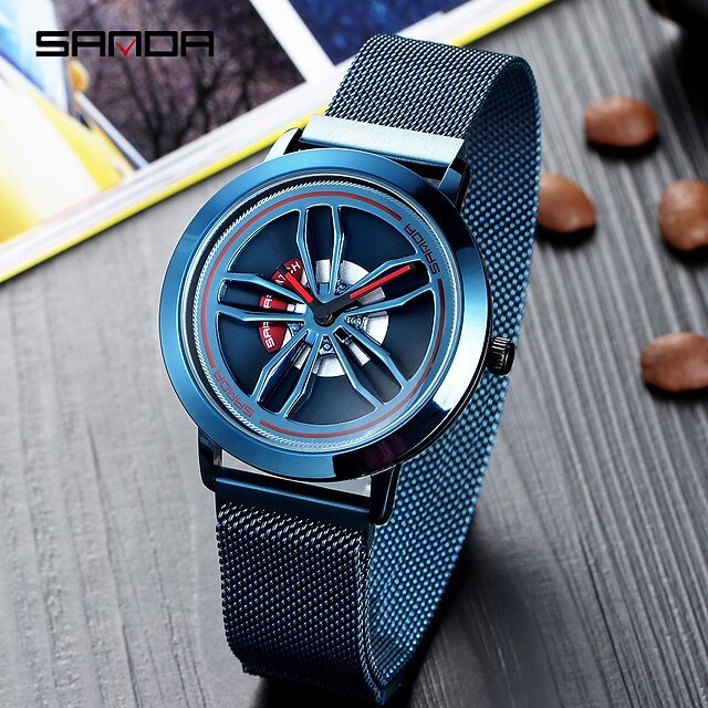 

SANDA Quartz Watch for Men Analog Quartz Stylish Stylish Casual Waterproof Alloy Alloy Fashion