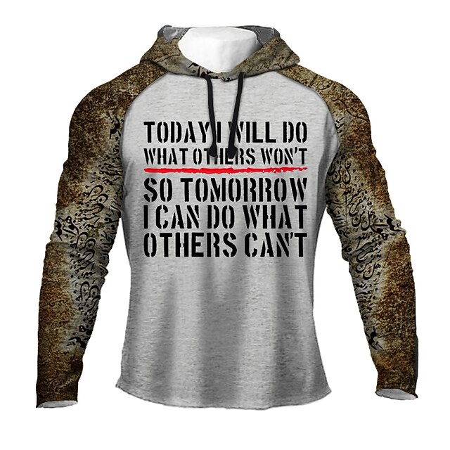 

Men's Hoodie Letter Print Daily Workout Hoodies Sweatshirts Yellow