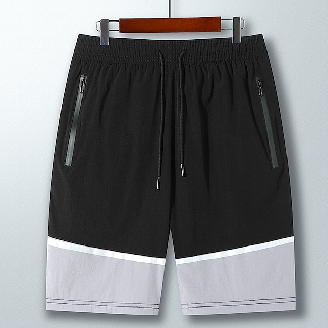 

Men's Casual / Sporty Workout Shorts Pocket Elastic Waist Short Pants Sports Outdoor Daily Micro-elastic Color Block Comfort Breathable Mid Waist Black Royal Blue Dark Gray M L XL XXL 3XL