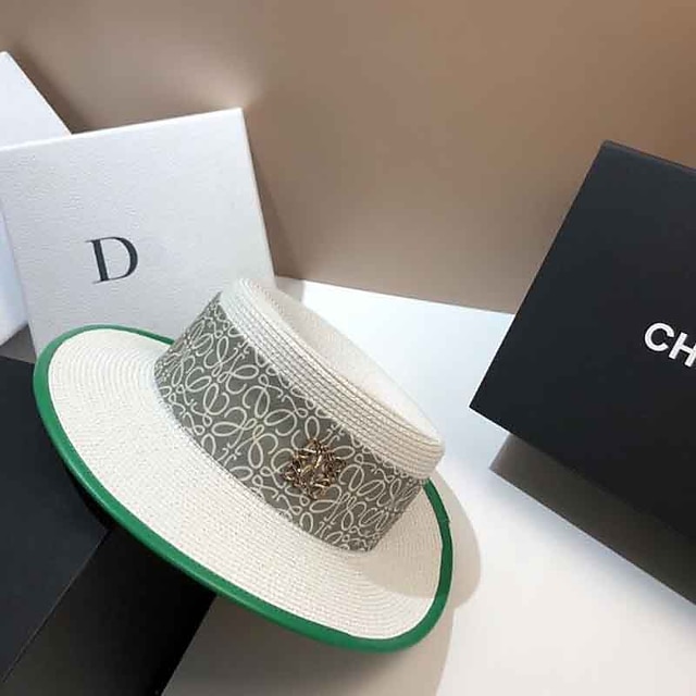 

Elegant Fashion Basketwork Hats with Ribbons 1pc Wedding Headpiece